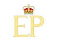 Dual cypher of Queen Elizabeth and Prince Philip of Great Britain