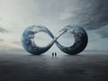 Dual existence: An artistic depiction of a parallel universe, blending abstract elements and surreal visuals