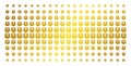 Dual Head Interface Gold Halftone Matrix