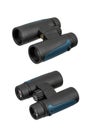 Dual perspective of compact black binoculars Royalty Free Stock Photo