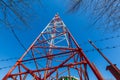 Metal construction for telecommunication data equipment or mast with microwave, radio antennas, outdoor remote radio