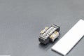 Dual roller compact linear guide for high load performance and rigidity accuracy position movement on table with copy space