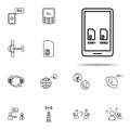 Dual sim card phone icon. Telecommunication icons universal set for web and mobile Royalty Free Stock Photo