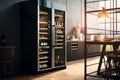 Dualzone wine refrigerators for proper wine storag Royalty Free Stock Photo
