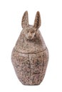 Duamutef, the jackal-headed made of Aswan red granite
