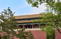 Duanmen gate in Beijing`s Imperial City, also known as the Gate of Uprightness, or Upright Gate,Forbidden City