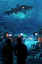 Dubai Aquarium & Underwater Zoo Royalty Free Stock Photo