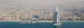 Dubai Burj Al Arab Hotel panorama panoramic aerial view photography