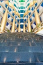 Dubai Burj Al Arab Interior Royalty Free Stock Photo