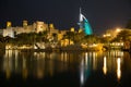 Dubai Burj al Arab from Madinat Jumeirah Royalty Free Stock Photo