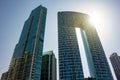 Dubai city downtown, modern architecture with skyscrapers Royalty Free Stock Photo