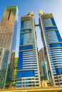 Dubai city downtown modern buildings United Arab Emirates Royalty Free Stock Photo