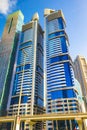 Dubai city downtown modern buildings United Arab Emirates Royalty Free Stock Photo