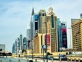 Amazing skyscrapers in Dubai, UAE Royalty Free Stock Photo
