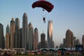 Dubai city fun parachuting and water activities, Tourist attractions at Dubai Marina