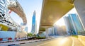 Dubai city panorama and Sheikh Zayed Road, UAE