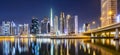 Dubai skyline at night