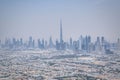 Dubai city view from heli Royalty Free Stock Photo