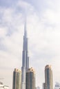 Dubai cityscape, Burj Khalifa tower. This skyscraper is the tallest man-made structure in the world