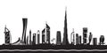 Dubai cityscape by day Royalty Free Stock Photo