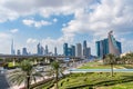 Dubai cityscape, view from Zabeel park