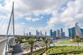Dubai cityscape, view from Zabeel park