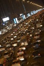 Dubai,Congestion At Night Royalty Free Stock Photo