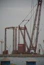 Dubai construction site at sea