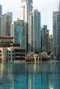 Dubai, December 2019. People walking near the Dubai shopping mall