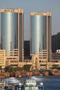 Dubai deira twin towers Royalty Free Stock Photo