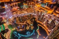 Dubai downtown aerial view, Dubai, United Arab Emirates Royalty Free Stock Photo