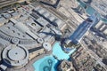 Dubai downtown, view from Burj Khalifa, UAE