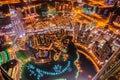 Dubai downtown view by night, Dubai, United Arab Emirates