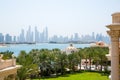 Dubai, Dubai Marina distant view form the Palm Jumeirah