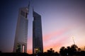Dubai Emirates Towers Royalty Free Stock Photo