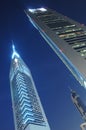 The Dubai Emirates Towers in Dubai Royalty Free Stock Photo