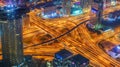 Dubai February 1. 2019 view from Burj Khalifa, United Arab Emirate