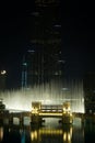 Dubai Fountain at night Royalty Free Stock Photo