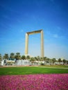 Dubai Frame is a building in Dubai, United Arab Emirates Royalty Free Stock Photo