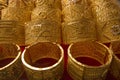 Dubai gold souq bangles Royalty Free Stock Photo