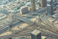 Dubai highway interchange Royalty Free Stock Photo
