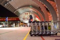 Dubai International Airport Luggage Trolleys Royalty Free Stock Photo