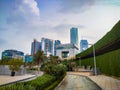 Dubai International Financial Centre DIFC in the downtown Dubai in the UAE Royalty Free Stock Photo