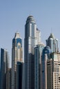 Dubai Jumeira Beach Residence (JBR) buildings Royalty Free Stock Photo