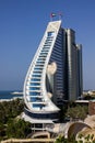Dubai Jumeirah Beach hotel building 2 Royalty Free Stock Photo
