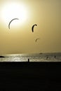 Dubai Kite beach at sunset Jumeirah, Dubai, United Arab Emirates Royalty Free Stock Photo