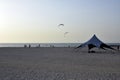 Dubai Kite beach at sunset Jumeirah, Dubai, United Arab Emirates Royalty Free Stock Photo