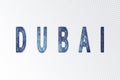 Dubai lettering, Dubai milky way letters, transparent background