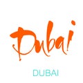 Dubai lettering template