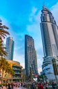 Dubai Mall and fountain promenade United Arab Emirates